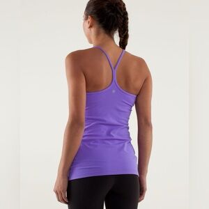 Lululemon Power Y Tank *Luon Light
Power Purple
Size 8 
Gently Used